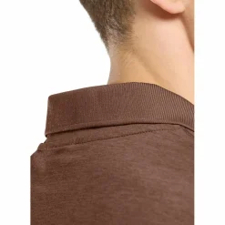 Outdoor Shirt-Jack Wolfskin Travel polo heren dark rust heather