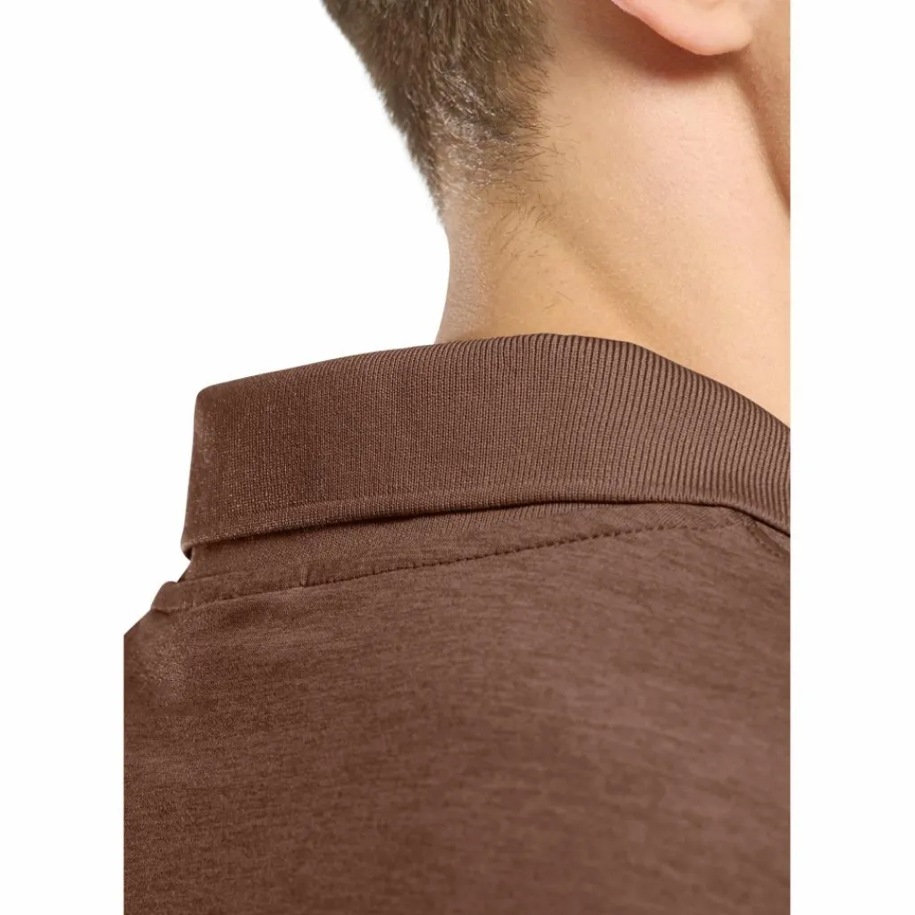 Outdoor Shirt-Jack Wolfskin Travel polo heren dark rust heather