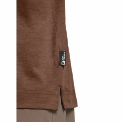 Outdoor Shirt-Jack Wolfskin Travel polo heren dark rust heather