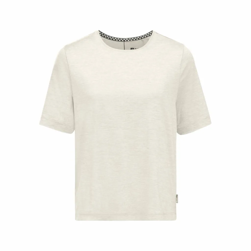 Jack Wolfskin Travel shirt dames cotton white heather< Outdoor Shirt