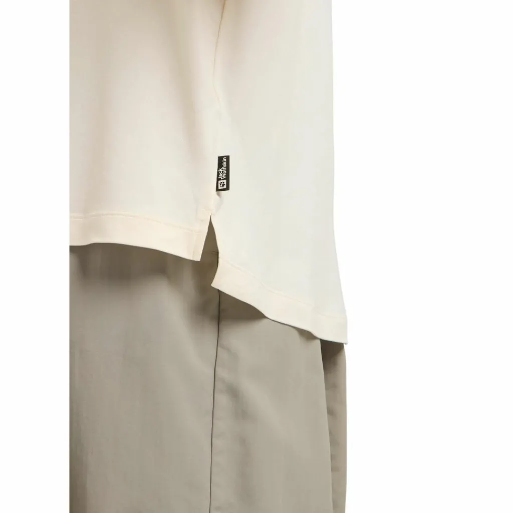 Jack Wolfskin Travel shirt dames cotton white heather< Outdoor Shirt