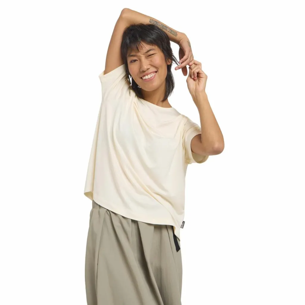 Jack Wolfskin Travel shirt dames cotton white heather< Outdoor Shirt