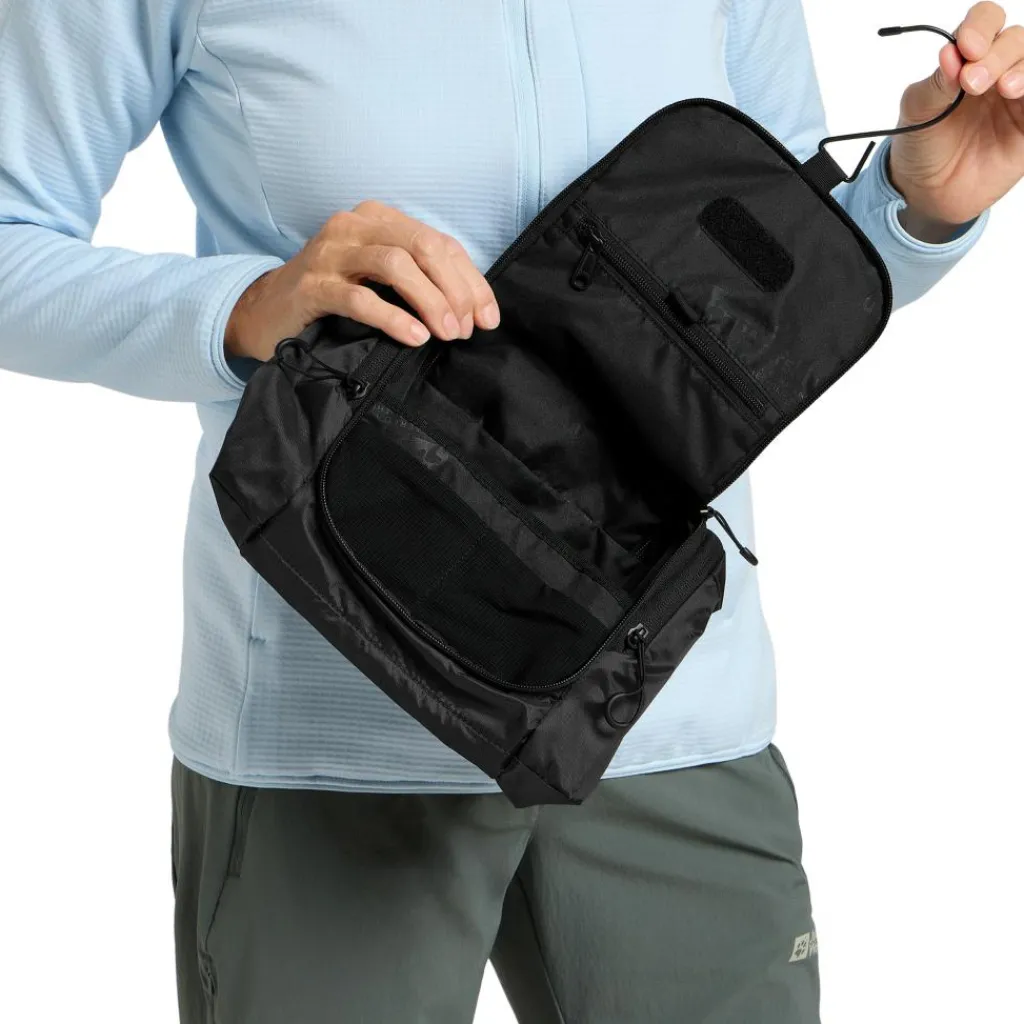 Toilettassen-Jack Wolfskin Wandermood toilettas granite black