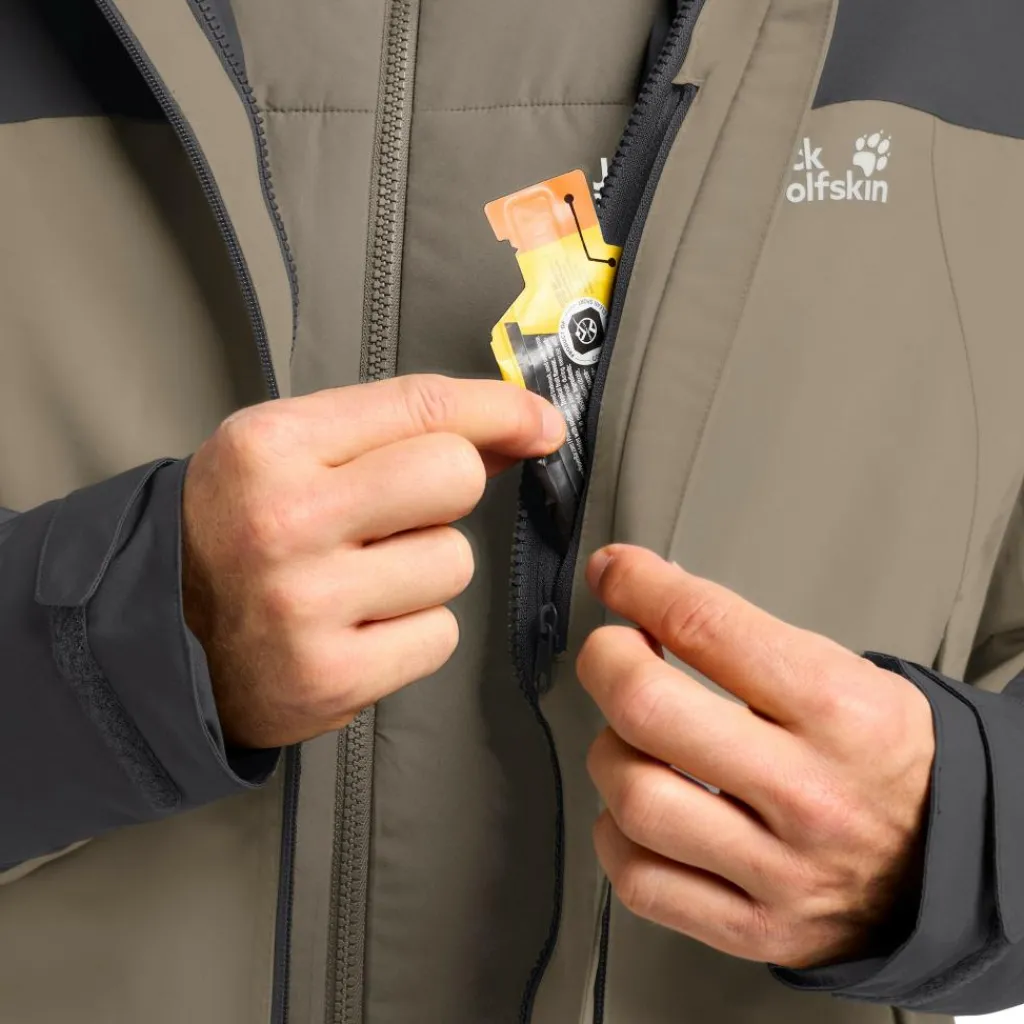 Jack Wolfskin Wild Places 3-in-1 outdoor jack heren linen< Outdoor Jack