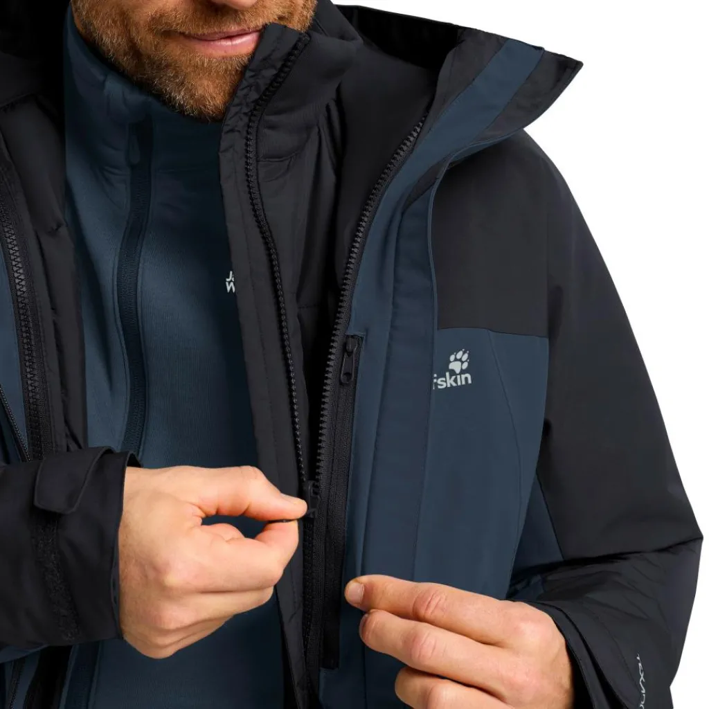 Outdoor Jack-Jack Wolfskin Wild Places 3-in-1 outdoor jack heren midnight sky