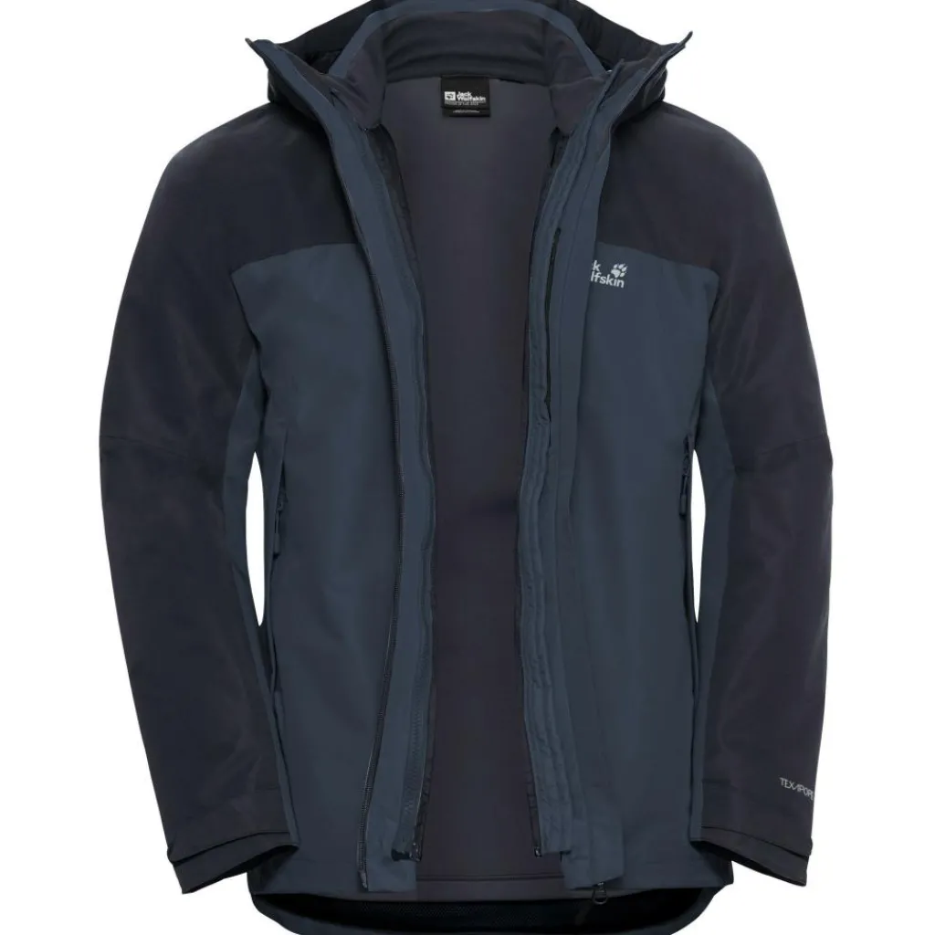 Outdoor Jack-Jack Wolfskin Wild Places 3-in-1 outdoor jack heren midnight sky