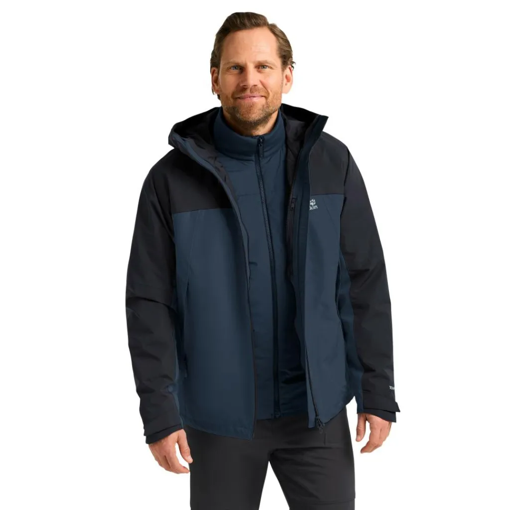 Outdoor Jack-Jack Wolfskin Wild Places 3-in-1 outdoor jack heren midnight sky