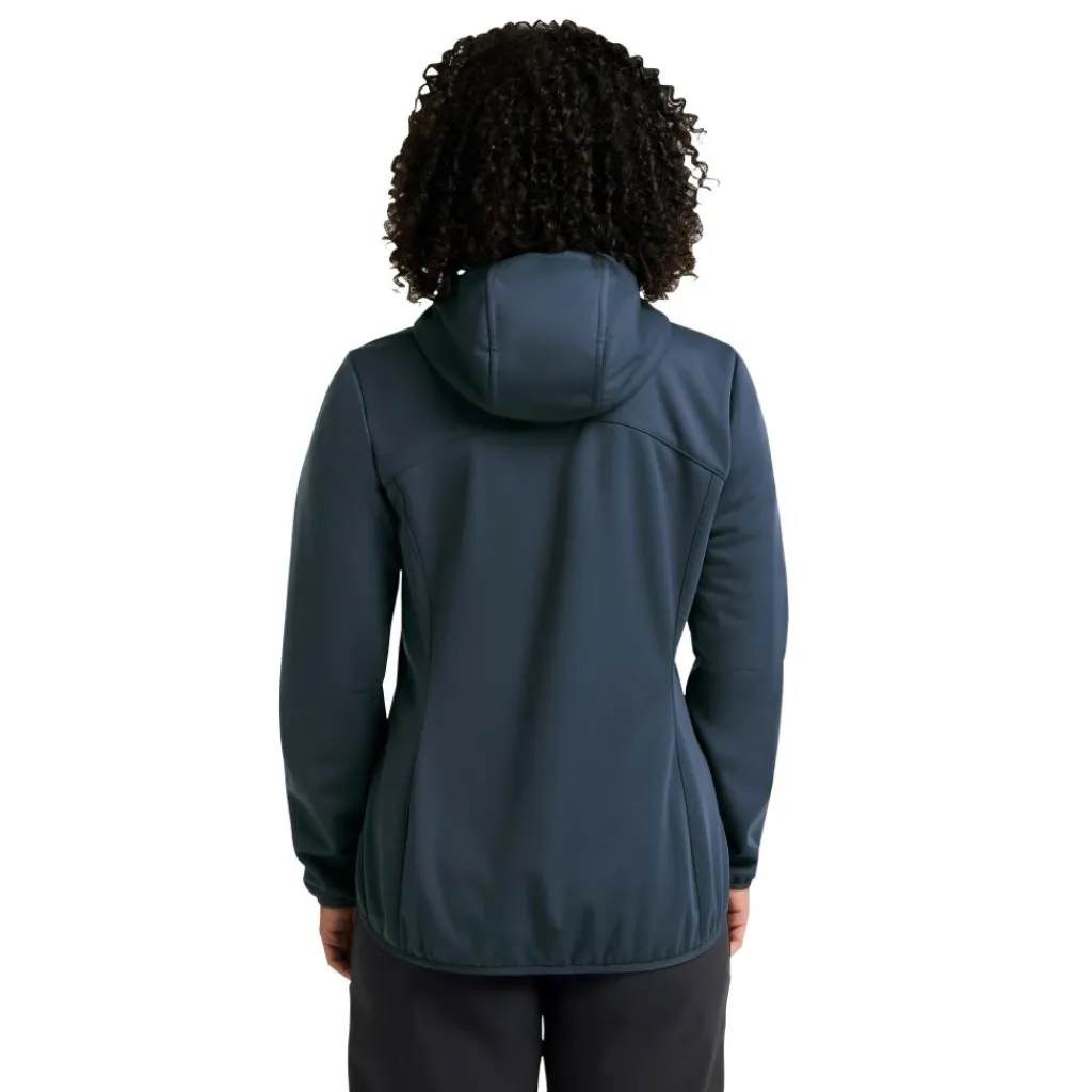 Outdoor Jack-Jack Wolfskin Windhain Hoody softshell jas dames midnight sky