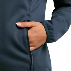 Outdoor Jack-Jack Wolfskin Windhain Hoody softshell jas dames midnight sky