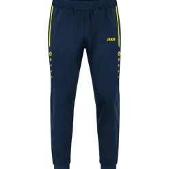 JAKO Allround Polyester trainingsbroek marine fluogeel< Voetbalkleding