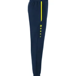 JAKO Allround Polyester trainingsbroek marine fluogeel< Voetbalkleding