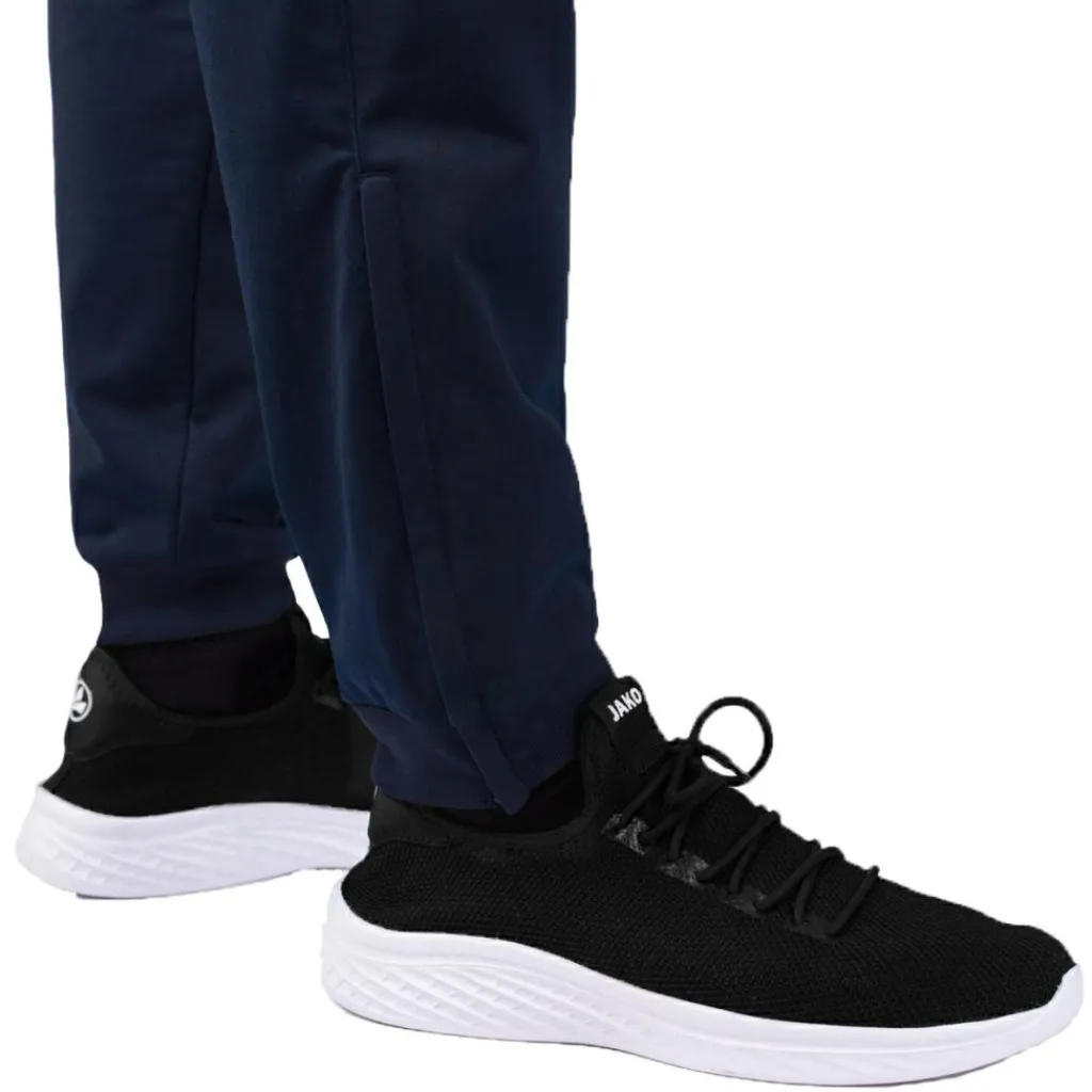 JAKO Allround Polyester trainingsbroek marine fluogeel< Voetbalkleding