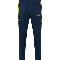 Voetbalkleding-JAKO Allround trainingsbroek marine fluogeel
