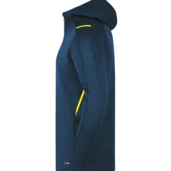 Voetbalkleding-JAKO Challenge trainingsjack senior marine fluogeel