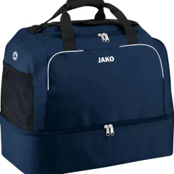 JAKO Classico sporttas met bodemvak marine< Sporttas|Voetbaltas