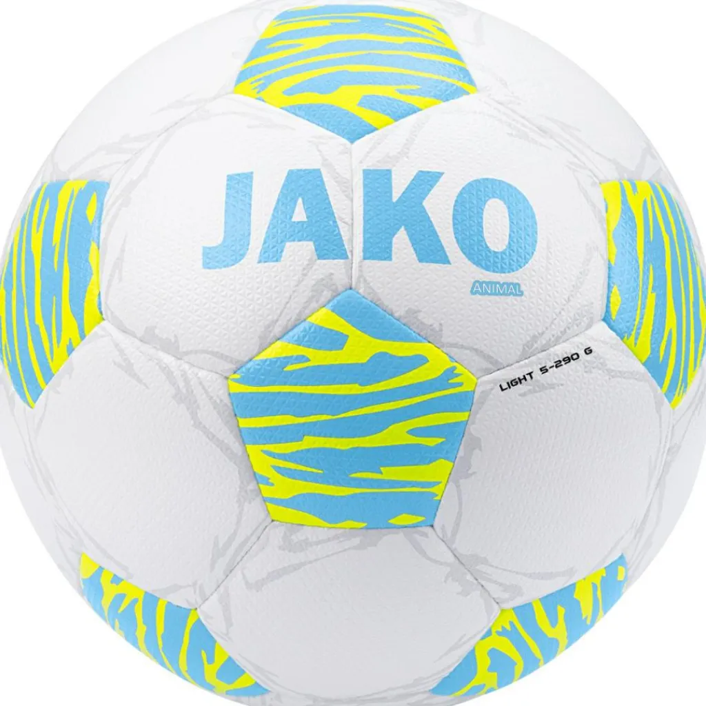 Voetbal Kopen-Jako Lightbal Animal voetbal white soft blue fluoyellow