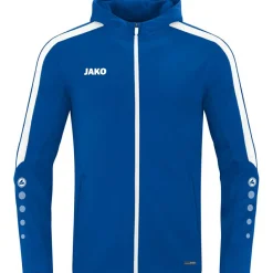 Voetbalkleding-JAKO Power trainingsjack met capuchon royal