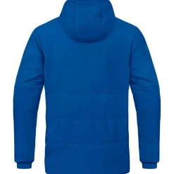 JAKO Team coach jas met capuchon royal< Voetbalkleding