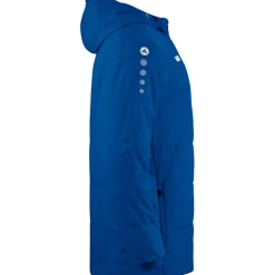 JAKO Team coach jas met capuchon royal< Voetbalkleding