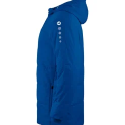 JAKO Team coach jas met capuchon royal< Voetbalkleding