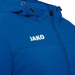 JAKO Team coach jas met capuchon royal< Voetbalkleding