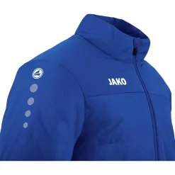 Voetbalkleding-JAKO Team coach jas zonder capuchon royal