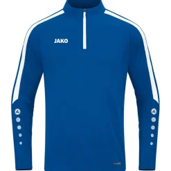 JAKO Ziptop Power trainingsshirt royal< Voetbalkleding