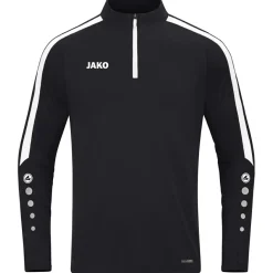 Voetbalkleding-JAKO Ziptop Power trainingsshirt zwart