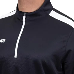 Voetbalkleding-JAKO Ziptop Power trainingsshirt zwart