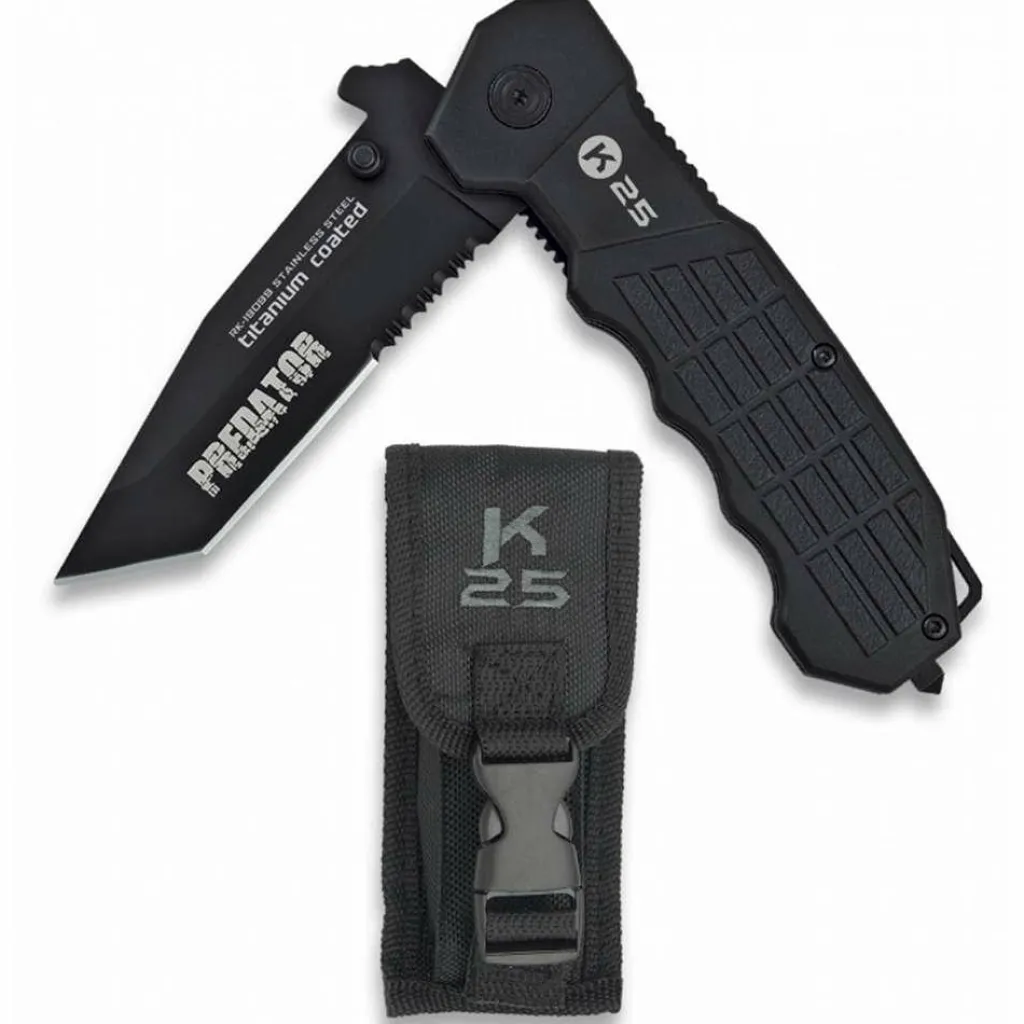 Multitools & Zakmessen-K25 Tactical Predator 19099 zakmes black