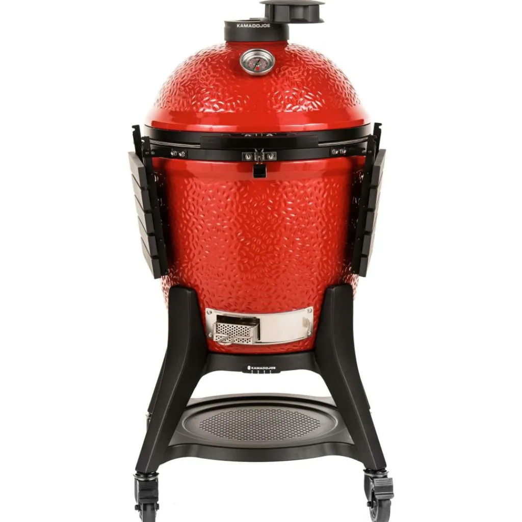 Kamado Joe Classic III houtskoolbarbecue rood< Kamado