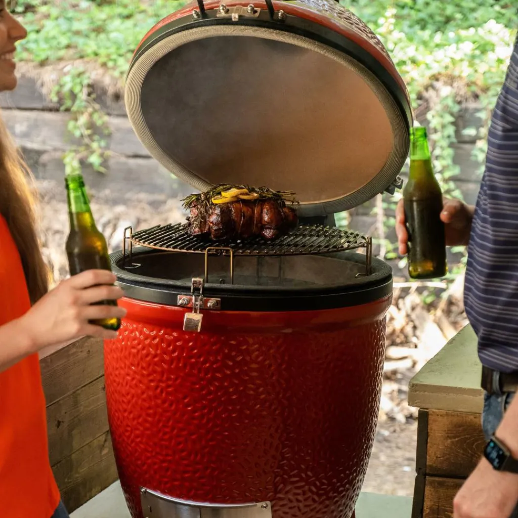 Kamado-Kamado Joe Classic III stand alone houtskoolbarbecue red