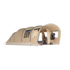 5-Persoons Tent|Tunneltenten-Karsten Imperia tunneltent beige SHOWMODEL