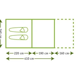 3-Persoons Tent|Tunneltenten-Karsten Opera 2400 tunneltent beige