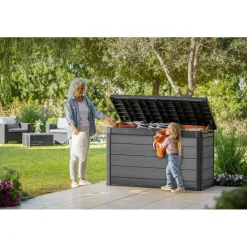 Keter Cortina 757 opbergbox grijs< Opbergkisten