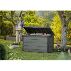 Keter Cortina 757 opbergbox grijs< Opbergkisten