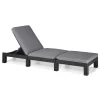 Keter Daytona Sunlounger ligbed graphite inclusief  kussen< Ligbedden
