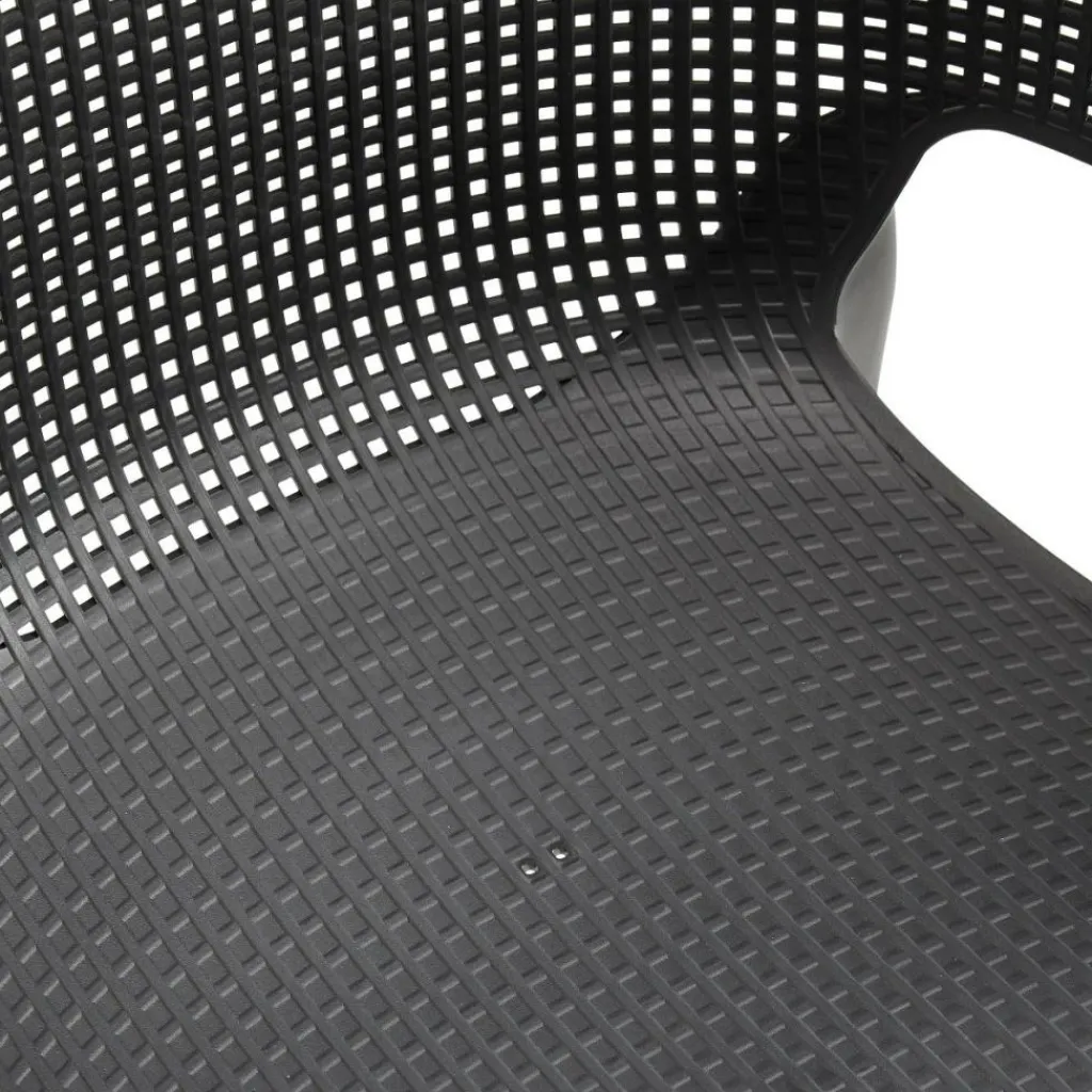 Tuinstoelen-Keter Elisa stapelbare tuinstoel graphite