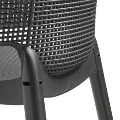 Tuinstoelen-Keter Elisa stapelbare tuinstoel graphite