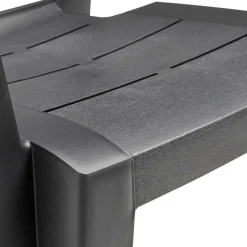 Tuinstoelen-Keter Julie stapelbare tuinstoel graphite