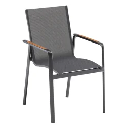 Kettler Diamond stapelbare tuinstoel antraciet< Tuinstoelen