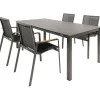 Tuinsets-Kettler HPL 180 Diamond 4 dining tuinset jura  antraciet