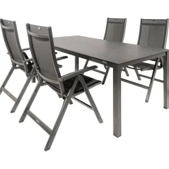 Kettler HPL 180 Easy 4 verstelbaar tuinset jura antraciet< Tuinsets