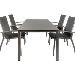 Kettler HPL 180 Legato 4 dining tuinset jura antraciet< Tuinsets