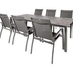 Tuinsets-Kettler HPL 220 Legato 6 dining tuinset antraciet
