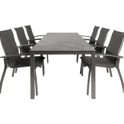 Tuinsets-Kettler HPL 220 Legato 6 dining tuinset antraciet