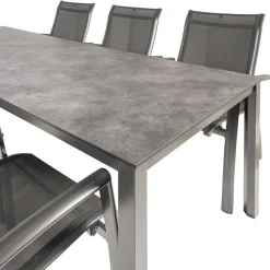 Tuinsets-Kettler HPL 220 Legato 6 dining tuinset antraciet