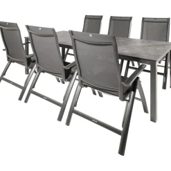 Kettler HPL 220 Legato 6 verstelbaar tuinset antraciet< Tuinsets