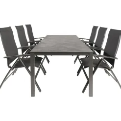 Kettler HPL 220 Legato 6 verstelbaar tuinset antraciet< Tuinsets