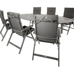 Kettler HPL Edge 240 Basic Plus 6 verstelbaar tuinset  antraciet< Tuinsets